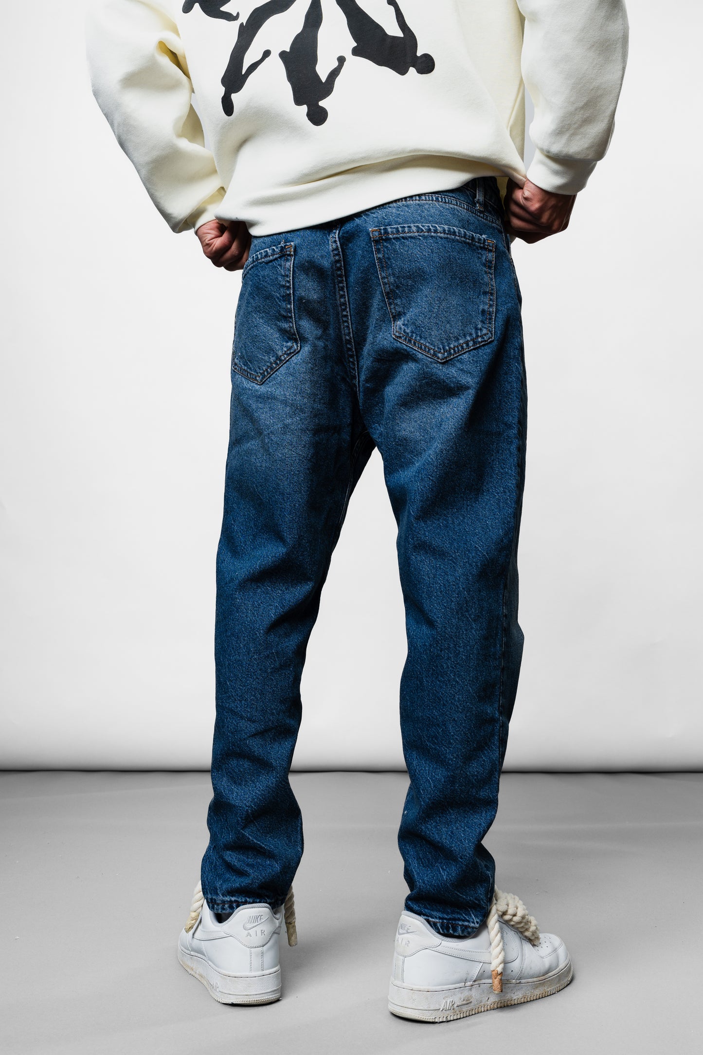 Dark Blue Boyfriend Jeans K-1085
