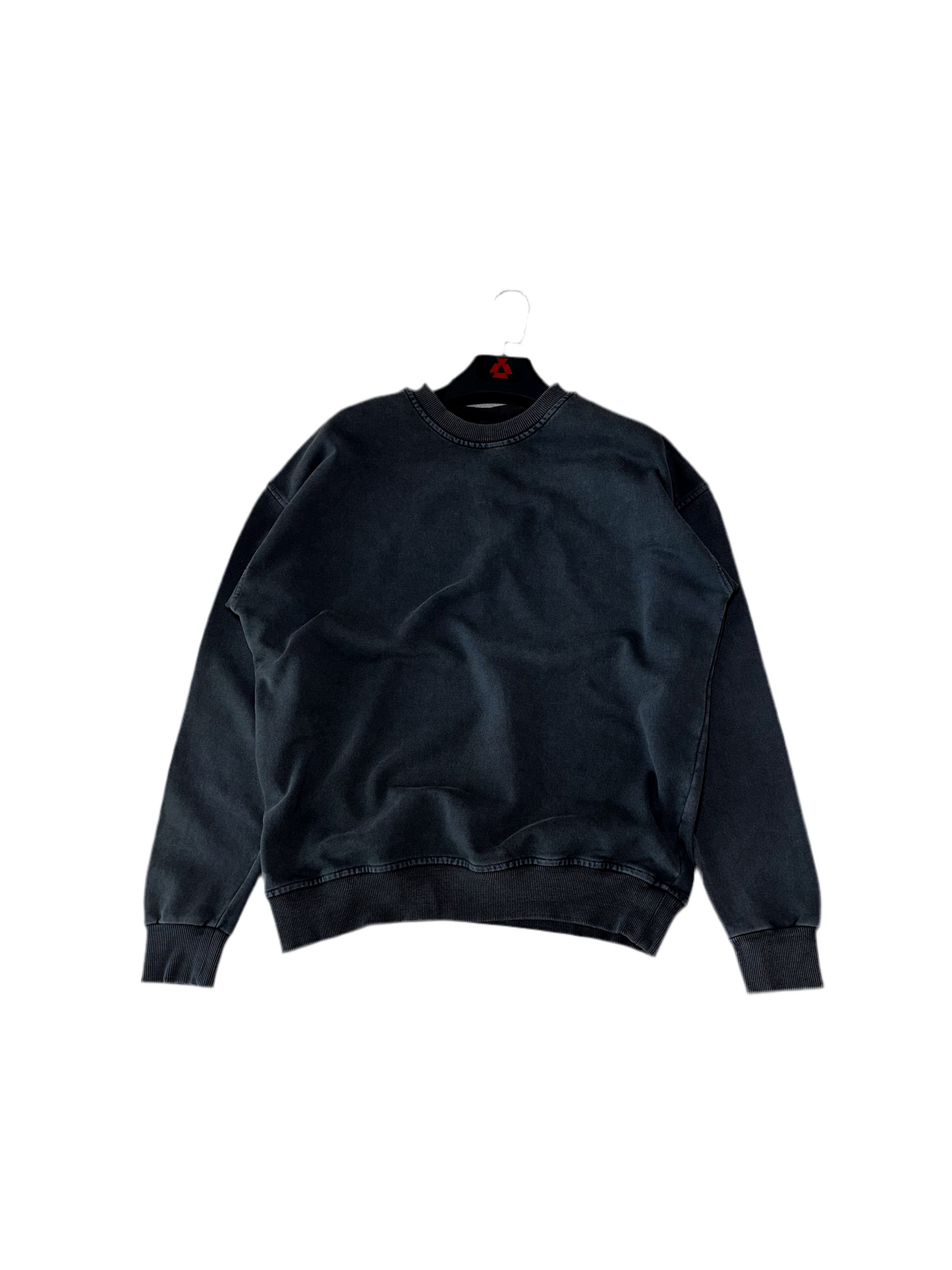 Black Acid Washed Oversize Sweatshirt C-1053