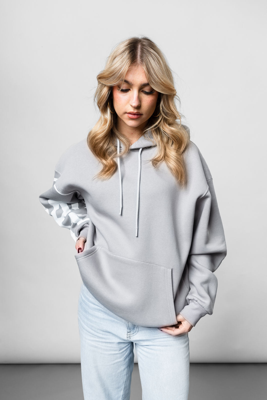 Grey Oversize Hoodie JJ-1001