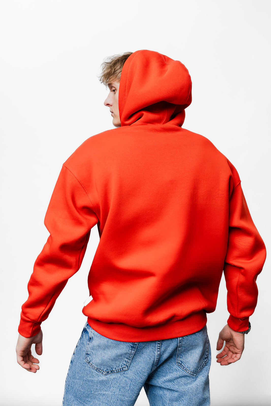 Wellness Red Oversize Hoodie B-1072
