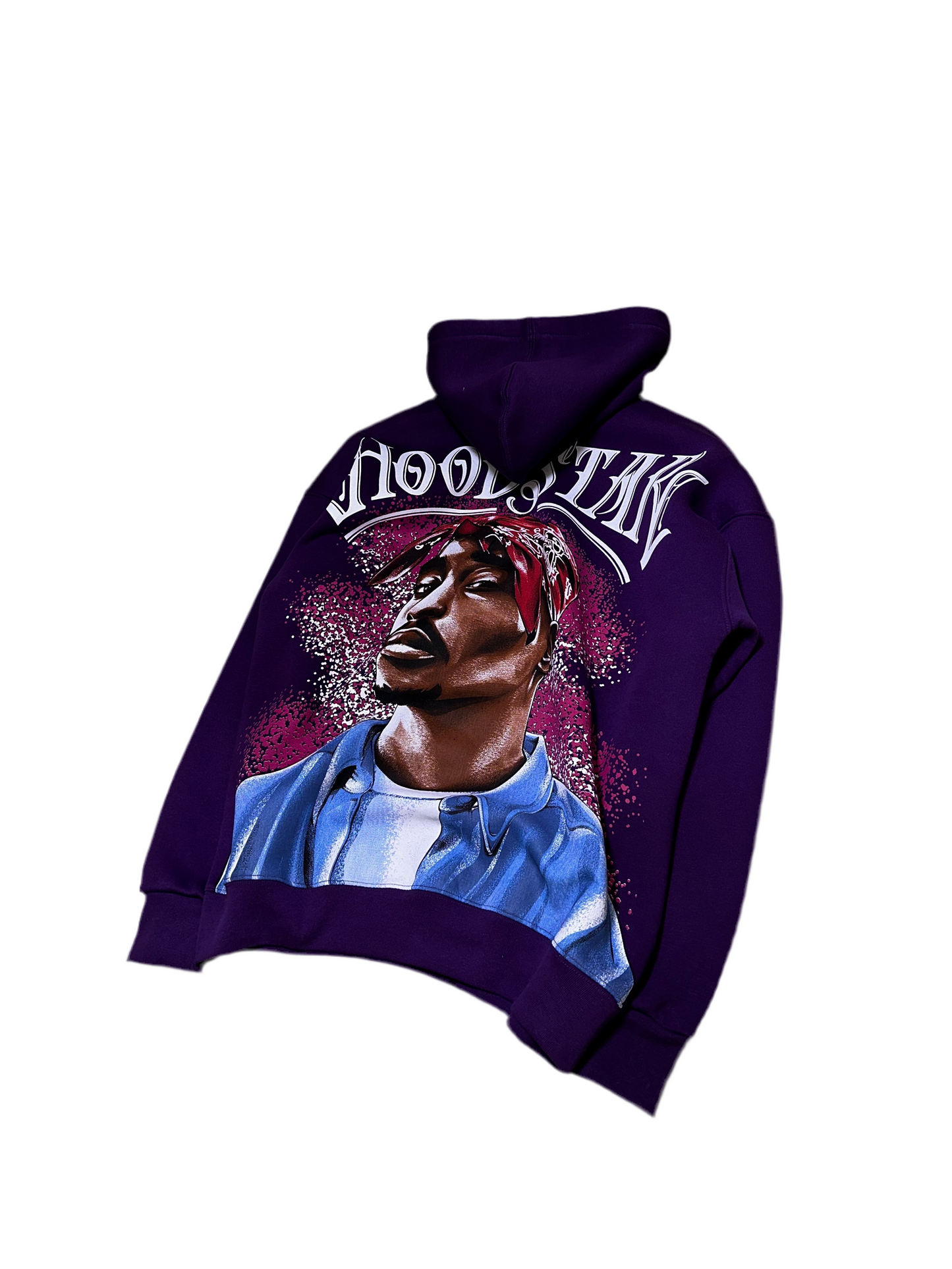 Purple 2Pac Printed Hoodie JJ-1008