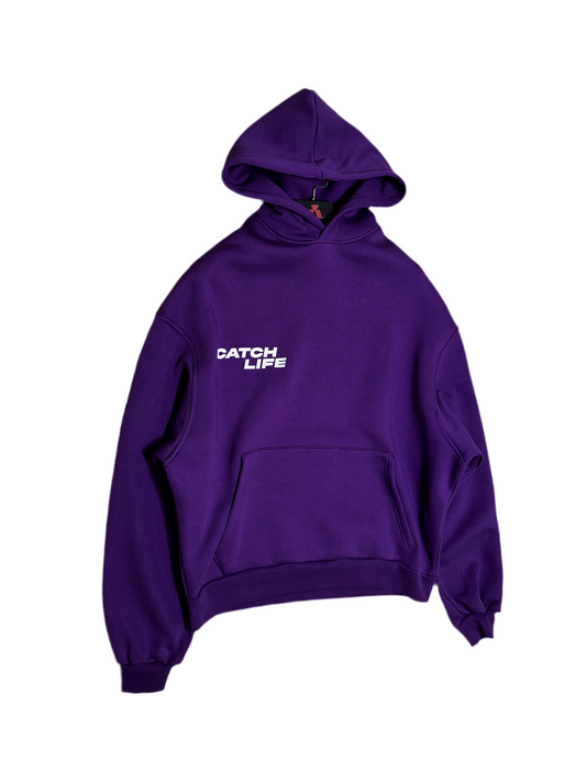 2Life Purple Oversize Hoodie C-1048