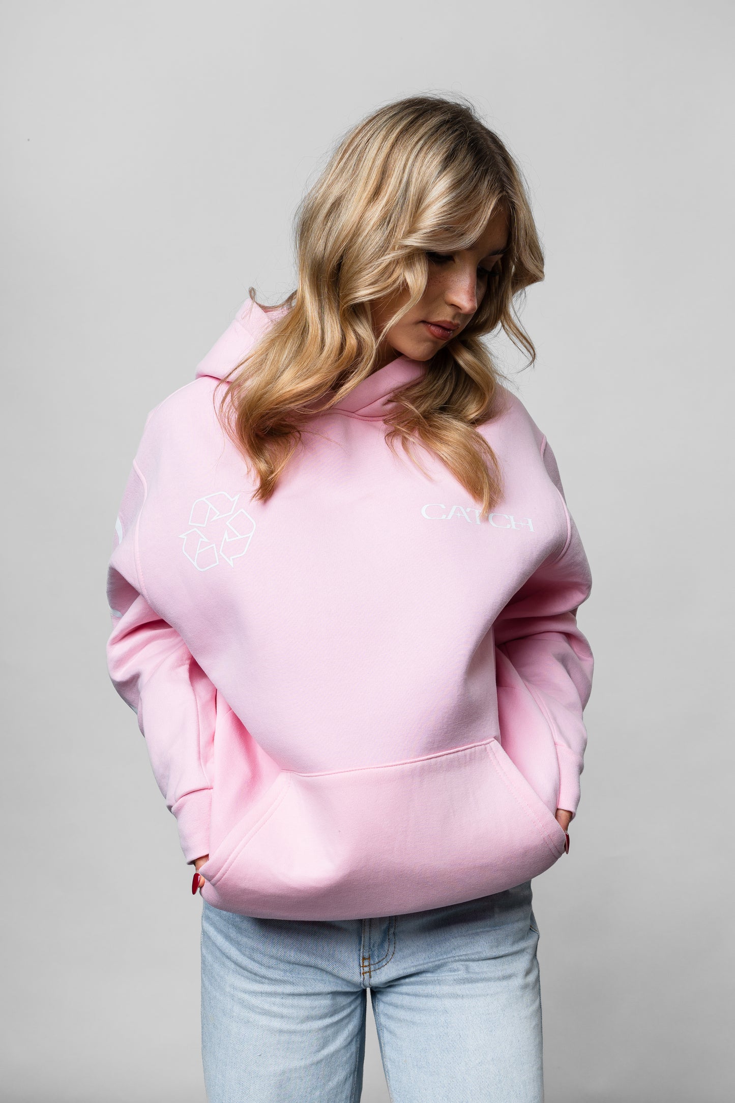 Pink Oversize Hoodie C-1046