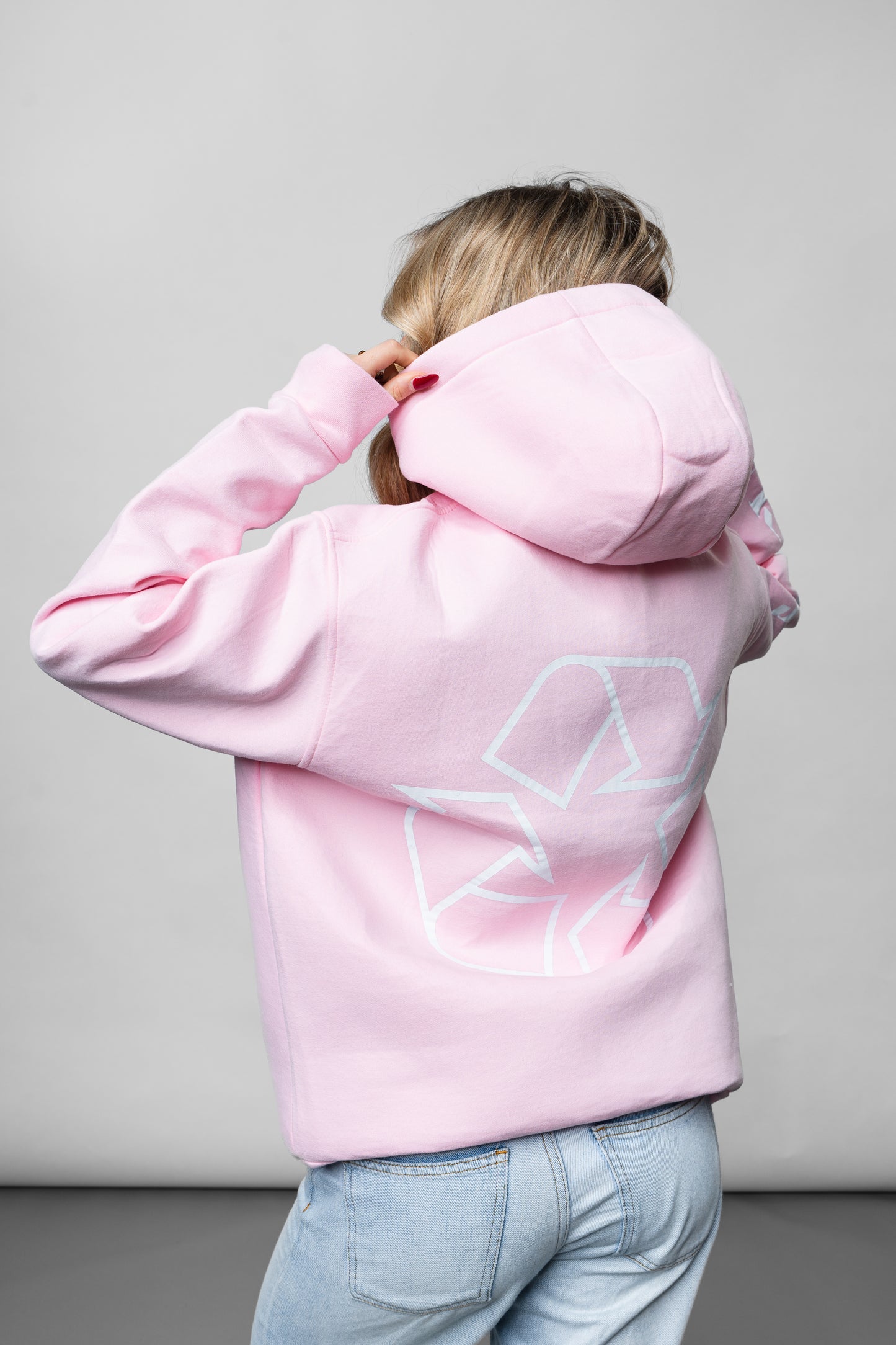 Pink Oversize Hoodie C-1046