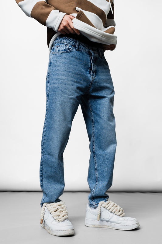 Blue Boyfriend Jeans K-1086