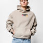 Positive Vibes Brauner Oversize-Hoodie C-1025
