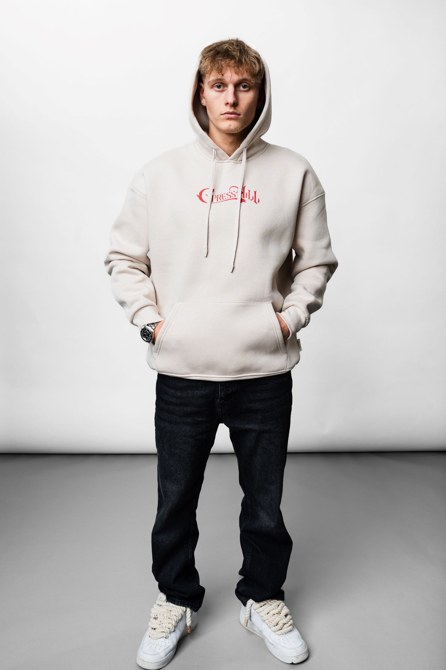 Cypress Cream Oversize Hoodie B-1066