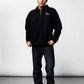 Zip Black Oversize Sweater C-1045
