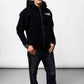 New York Black Zip Oversize Hoodie C-1074