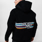 New York Black Zip Oversize Hoodie C-1074