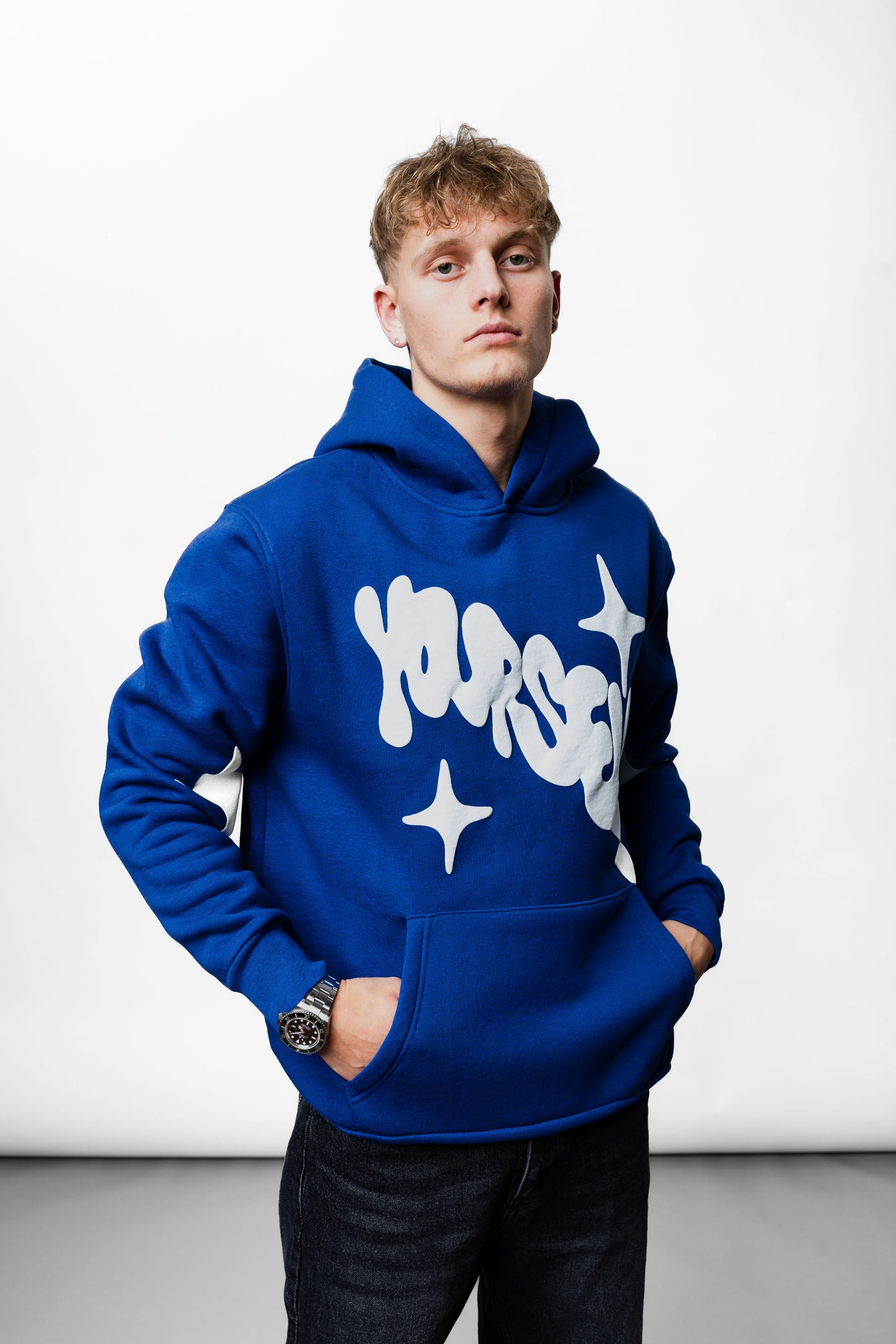 Yourself Blue Oversize Hoodie C-1063