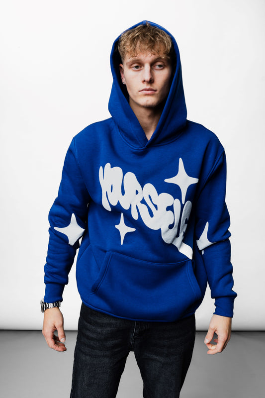 Yourself Blue Oversize Hoodie C-1063