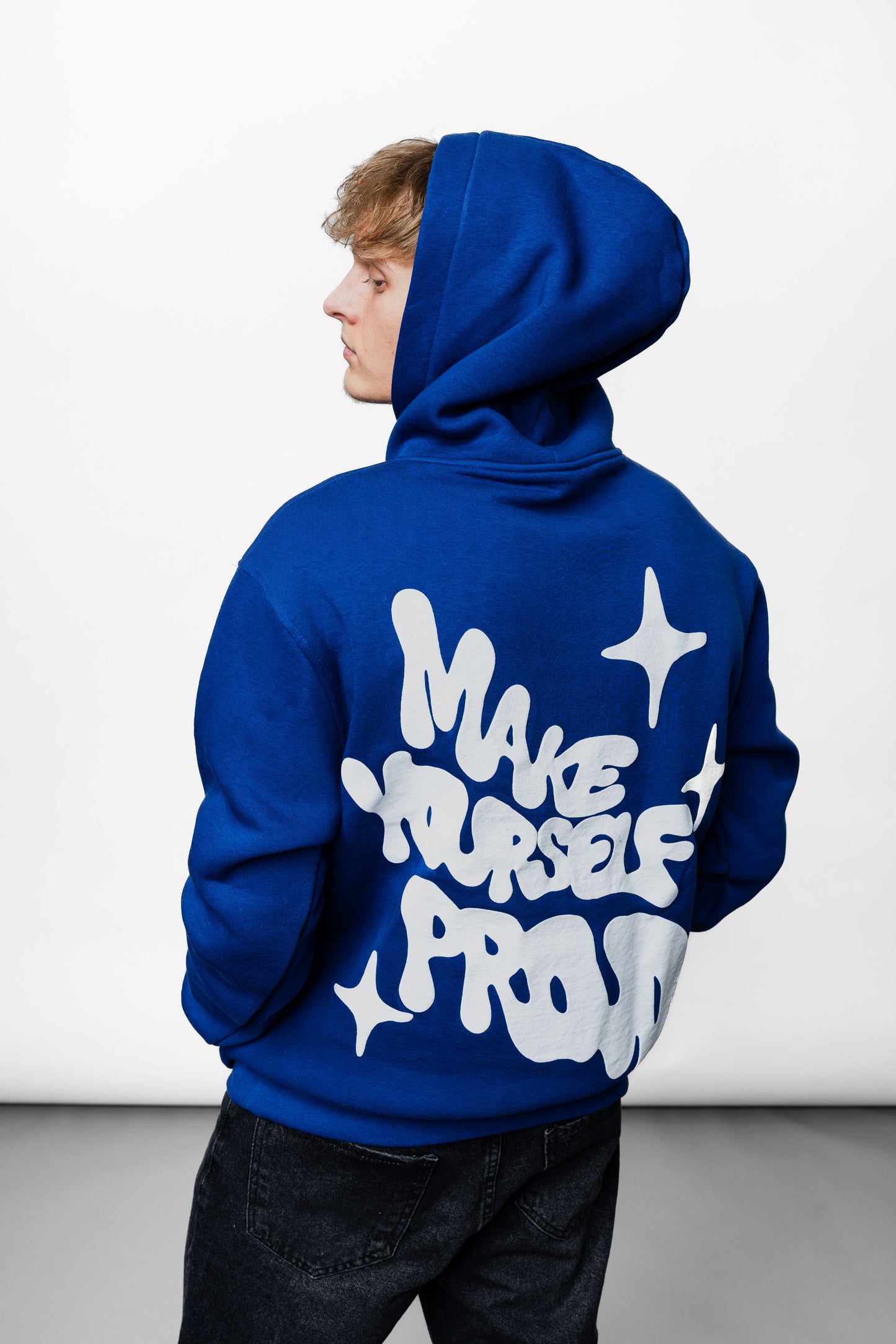 Yourself Blue Oversize Hoodie C-1063