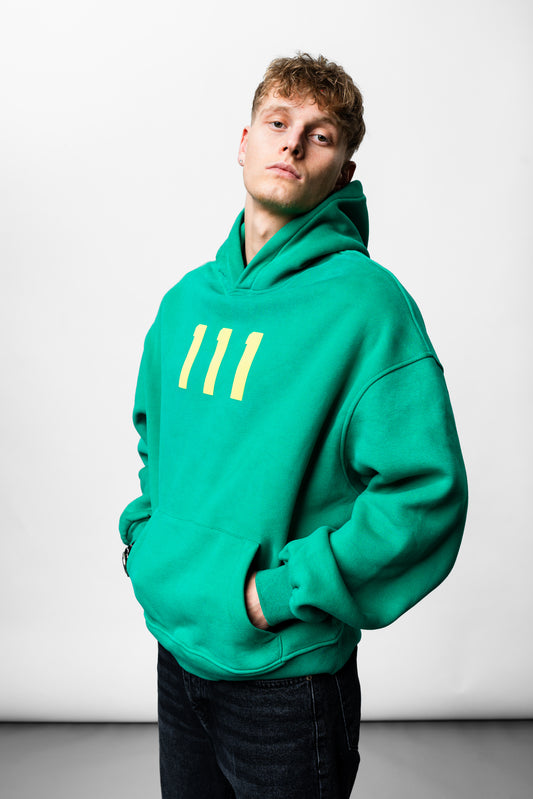 111 Green Oversize Hoodie C-1035