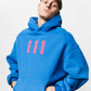 111 Blue Oversize Hoodie C-1036