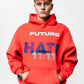 Hate Love Red Oversize Hoodie C-1019