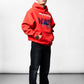 Hate Love Red Oversize Hoodie C-1019