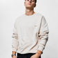 Who Are You Cream Oversize Sweatshirt C-1054