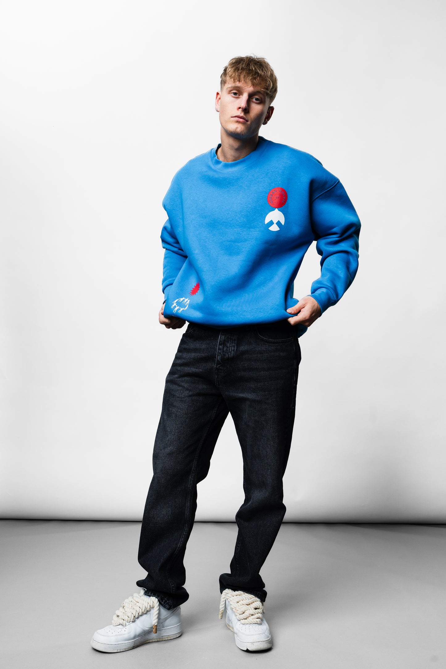 Blue Never Plan Sweatshirt JJ-1005