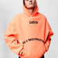 Human Orange Oversize Hoodie C-1023
