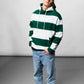 Stripes Green Oversize Hoodie C-1057