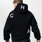 Letters Black Oversize Hoodie C-1033