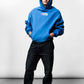 Positive Vibes Blue Oversize Hoodie C-1024