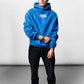 Positive Vibes Blue Oversize Hoodie C-1024