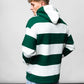 Stripes Green Oversize Hoodie C-1057