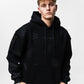 Tetris Black Oversize Hoodie B-1064