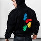 Tetris Black Oversize Hoodie B-1064