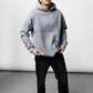 Skull Grey Oversize Hoodie B-1038
