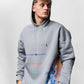 Skull Grey Oversize Hoodie B-1038
