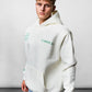 Weißer Oversize-Hoodie C-1047