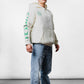 Weißer Oversize-Hoodie C-1047
