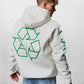 Weißer Oversize-Hoodie C-1047