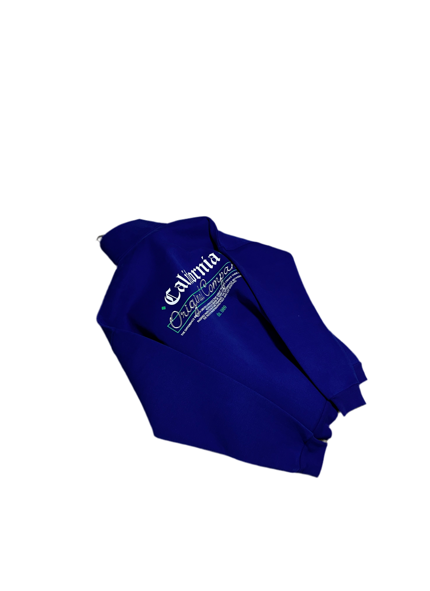 Blue California Zip Hoodie C-1044