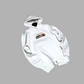 White Colorful Life Hoodie B-1061