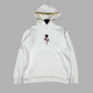Rose White Oversize Hoodie C-1021
