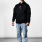 Rose Black Oversize Hoodie C-1020