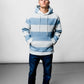 Blue Stripes Oversize Hoodie EL-1059