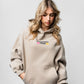 Positive Vibes Brauner Oversize-Hoodie C-1025