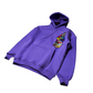 NewYork Graffiti Purple Oversize Hoodie B-1031