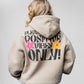 Positive Vibes Brauner Oversize-Hoodie C-1025