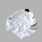 White Basic Oversize Sweatshirt C-1055