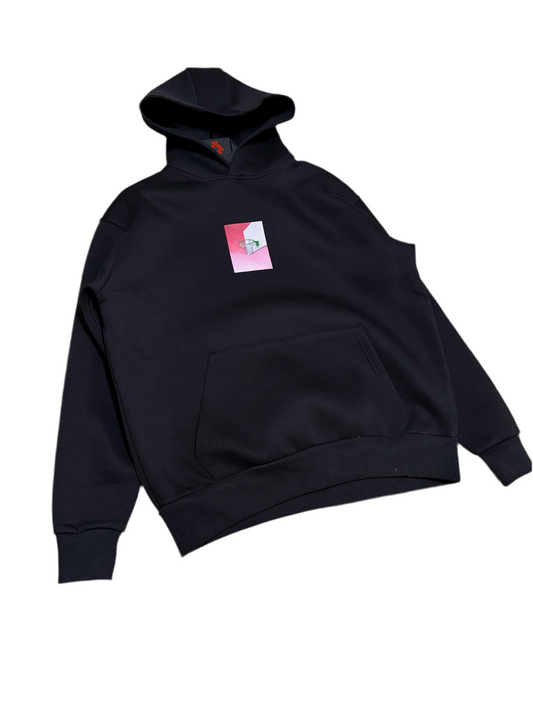 Basketball Black Oversize Hoodie C-1017