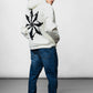 Human White Oversize Hoodie C-1022