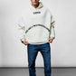 Human White Oversize Hoodie C-1022