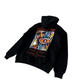 Colorful Life Black Oversize Hoodie B-1060