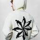 Human White Oversize Hoodie C-1022